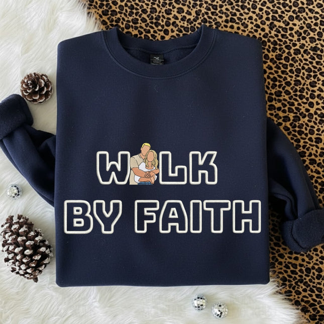 Walk By Faith Embroidered Sweatshirt