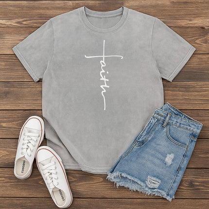 Faith on Cross Christian T-Shirt
