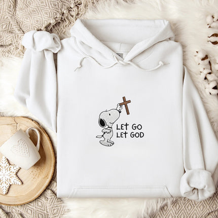 Let Go Let God Embroidered Hoodie