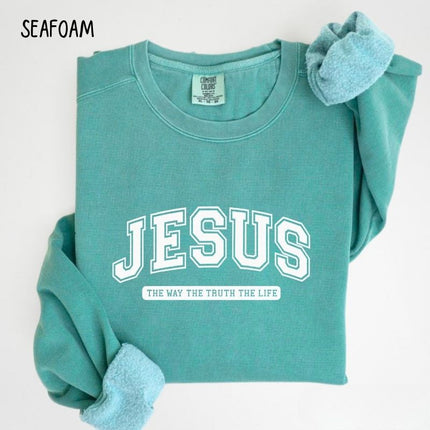 Comfort Colors Jesus The Way The Truth The Life Sweatshirt