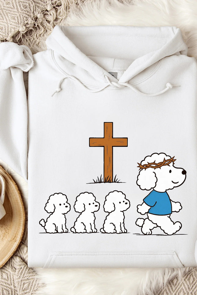 Marching in Faith Dogs Cute Gildan Hoodie