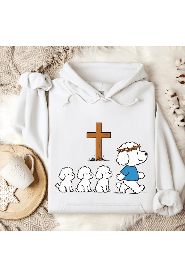 Marching in Faith Dogs Cute Gildan Hoodie