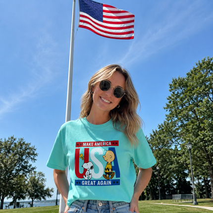 Comfort Colors Make America Great Again Patriotic Friends T-Shirt