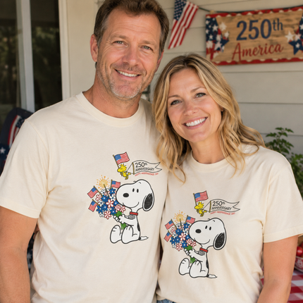 Comfort Colors 250th Anniversary Happy Independence Day Snoopy T-Shirt