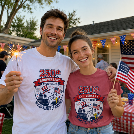 Comfort Colors 250th Anniversary United States of America Snoopy T-Shirt