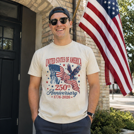 Comfort Colors United States of America 250th Anniversary T-Shirt