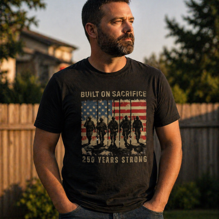 Comfort Colors Built On Sacrifice 250 Years Strong T-Shirt