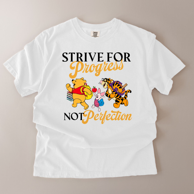 Comfort Colors Strive For Progress Pooh T-shirt