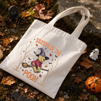 Season Of The Pooh Halloween Tote Bag