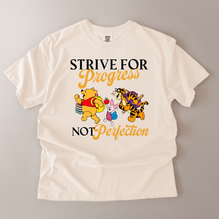 Comfort Colors Strive For Progress Pooh T-shirt