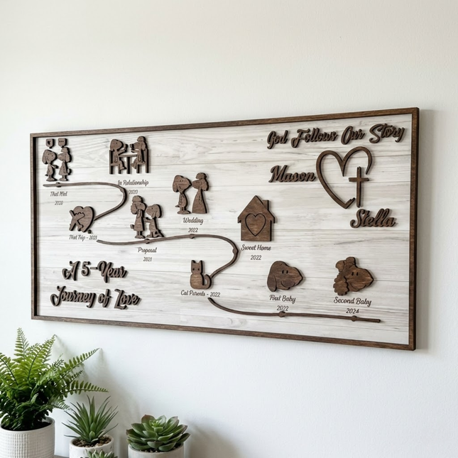 Story Board - Curvy Line - White