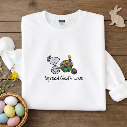 Spread God's Love Embroidered Sweatshirt