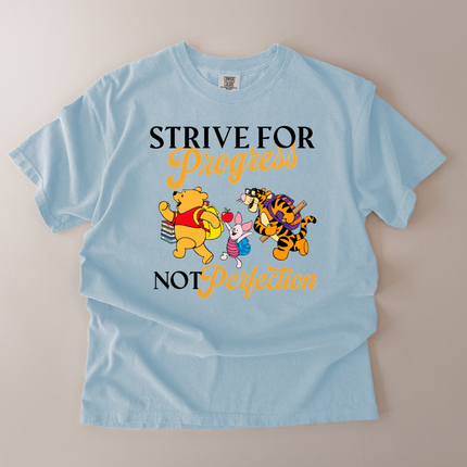 Comfort Colors Strive For Progress Pooh T-shirt