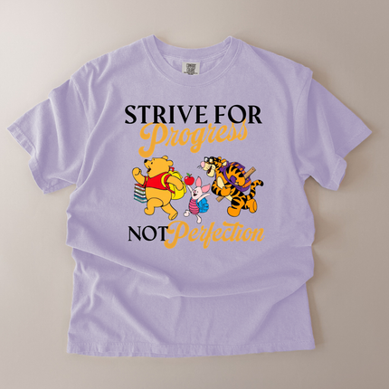 Comfort Colors Strive For Progress Pooh T-shirt