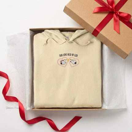 Our Love Held By God Embroidered Hoodie