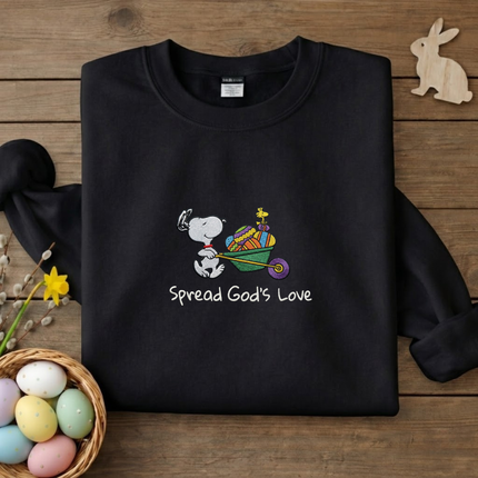 Spread God's Love Embroidered Sweatshirt