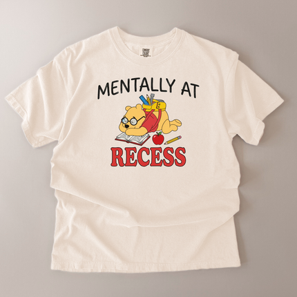 Comfort Colors Mentally At Recess Pooh T-Shirt