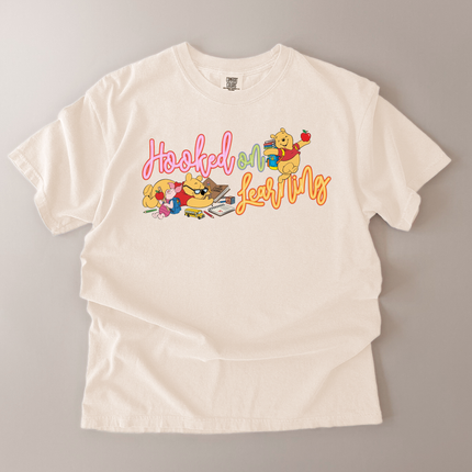 Comfort Colors Hooked On Learning Pooh T-Shirt