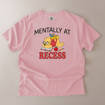 Comfort Colors Mentally At Recess Pooh T-Shirt