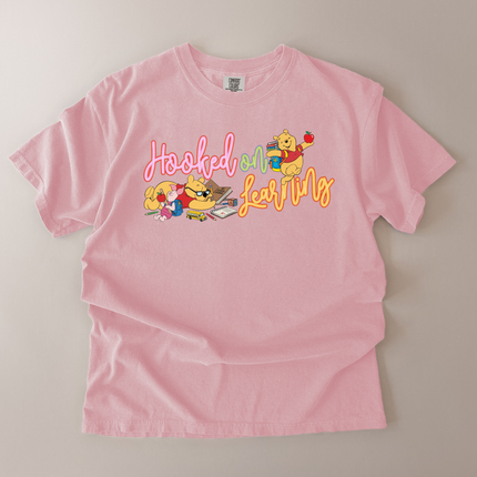 Comfort Colors Hooked On Learning Pooh T-Shirt
