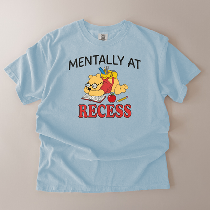 Comfort Colors Mentally At Recess Pooh T-Shirt
