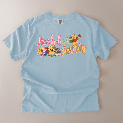 Comfort Colors Hooked On Learning Pooh T-Shirt