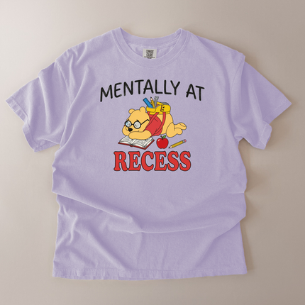 Comfort Colors Mentally At Recess Pooh T-Shirt