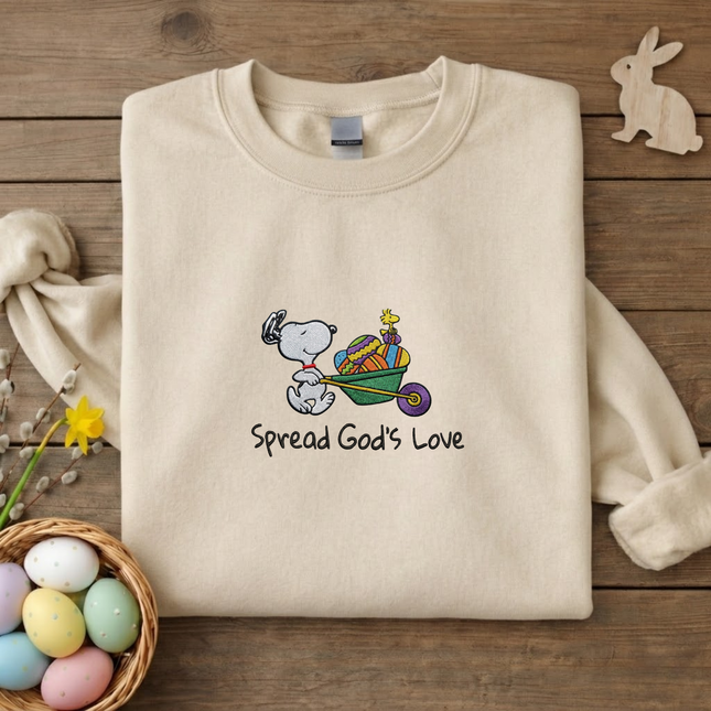 Spread God's Love Embroidered Sweatshirt