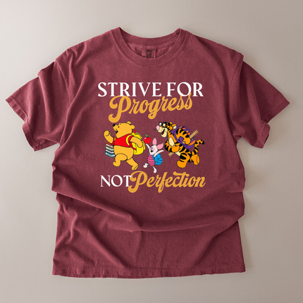 Comfort Colors Strive For Progress Pooh T-shirt