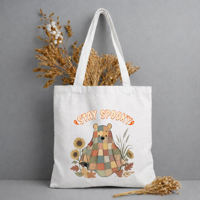Stay Spooky Ghost Blanket Tote Bag