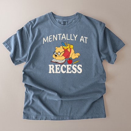 Comfort Colors Mentally At Recess Pooh T-Shirt