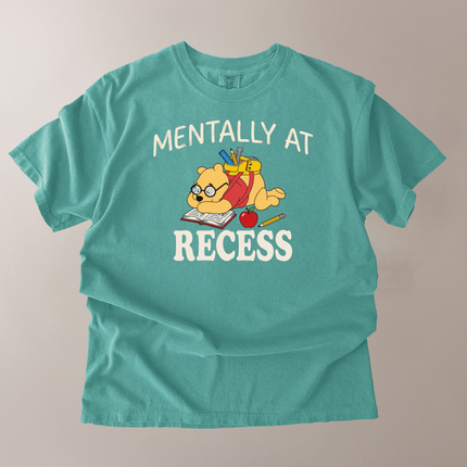 Comfort Colors Mentally At Recess Pooh T-Shirt