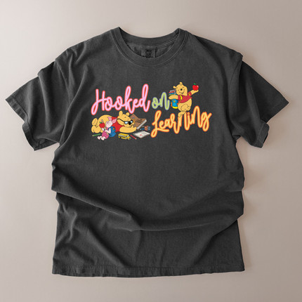 Comfort Colors Hooked On Learning Pooh T-Shirt