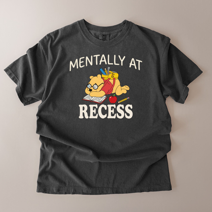 Comfort Colors Mentally At Recess Pooh T-Shirt