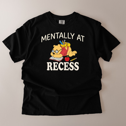 Comfort Colors Mentally At Recess Pooh T-Shirt