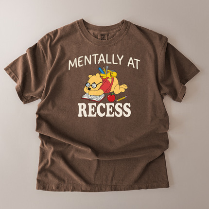 Comfort Colors Mentally At Recess Pooh T-Shirt