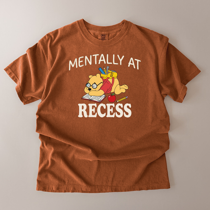 Comfort Colors Mentally At Recess Pooh T-Shirt