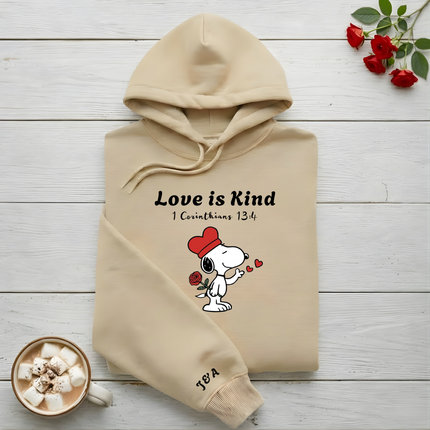 Love is Kind Hoodie - Snoopy