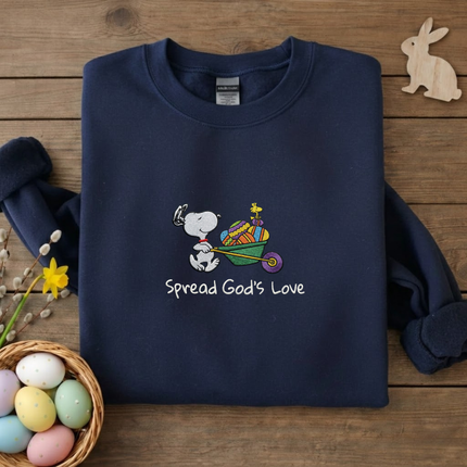 Spread God's Love Embroidered Sweatshirt