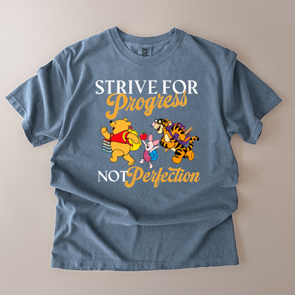Comfort Colors Strive For Progress Pooh T-shirt