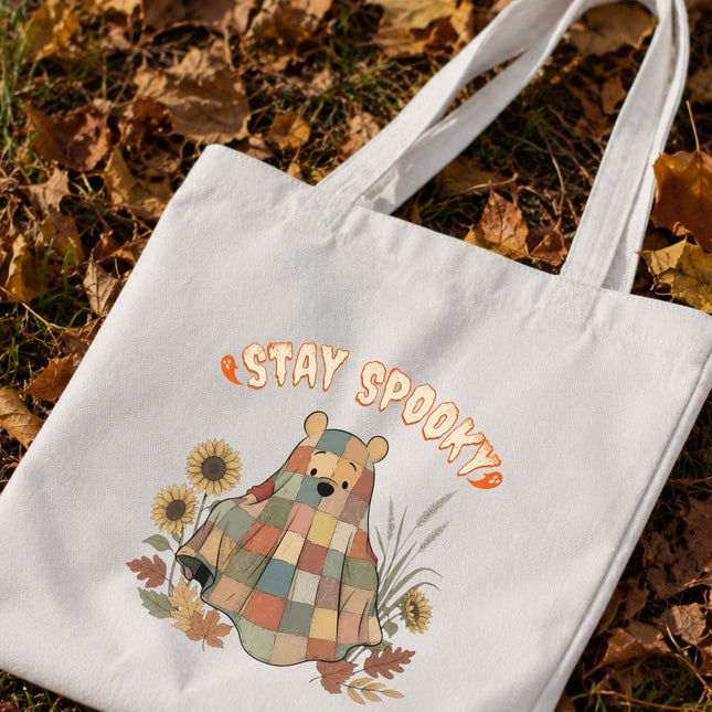 Stay Spooky Ghost Blanket Tote Bag