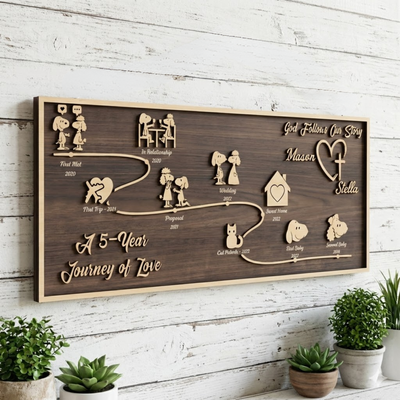 Story Board - Curvy Line - Brown