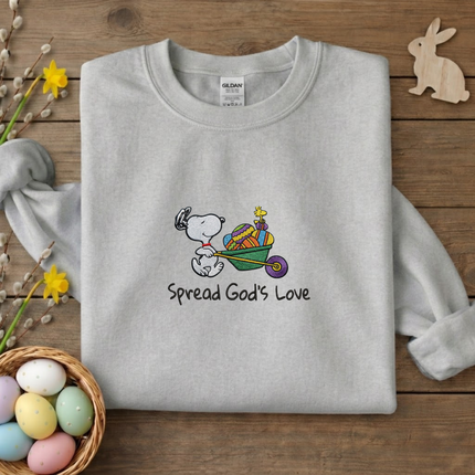 Spread God's Love Embroidered Sweatshirt