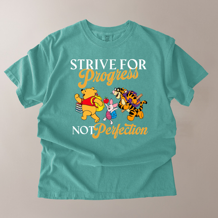 Comfort Colors Strive For Progress Pooh T-shirt