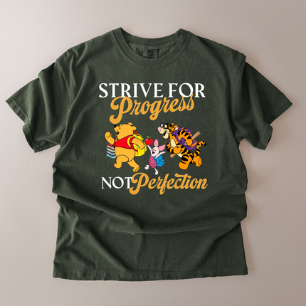 Comfort Colors Strive For Progress Pooh T-shirt