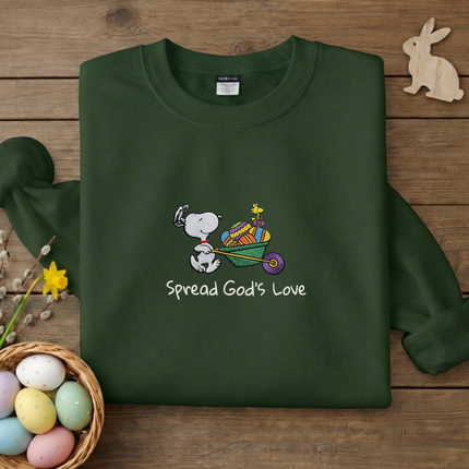 Spread God's Love Embroidered Sweatshirt