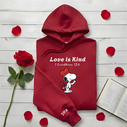 Love is Kind Hoodie - Snoopy