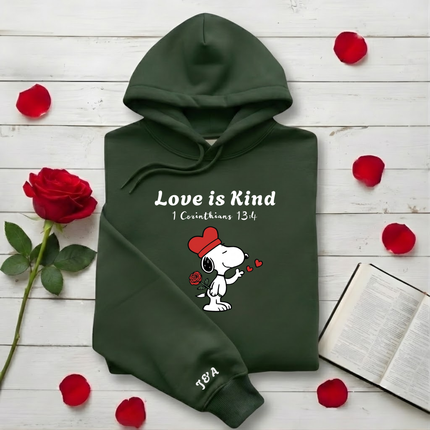 Love is Kind Hoodie - Snoopy