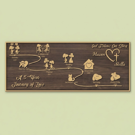 Story Board - Curvy Line - Brown