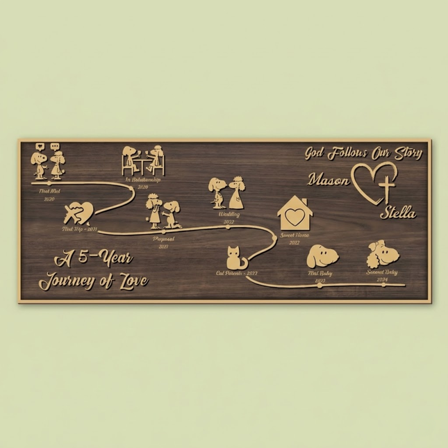 Story Board - Curvy Line - Brown